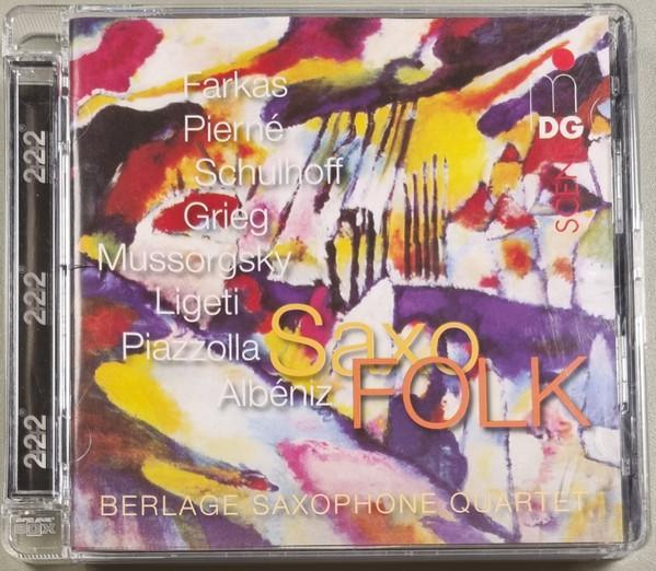 cd - Berlage Saxophone Quartet - SaxoFOLK SACD, Cd's en Dvd's, Cd's | Klassiek, Zo goed als nieuw, Verzenden