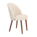 *WOONWINKEL* Dutchbone Barbara Boucle Beige Eetkamerstoel Me, Huis en Inrichting, Stoelen, Verzenden, Nieuw