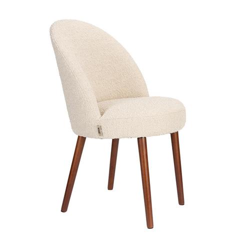 *WOONWINKEL* Dutchbone Barbara Boucle Beige Eetkamerstoel Me, Huis en Inrichting, Stoelen, Nieuw, Verzenden
