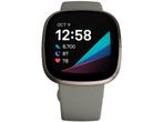 Fitbit Versa Sense Sage Grey Silver Grijs (Grijs), Verzenden, Zo goed als nieuw