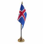 IJsland versiering tafelvlag 10 x 15 cm - IJsland versiering, Nieuw, Ophalen of Verzenden