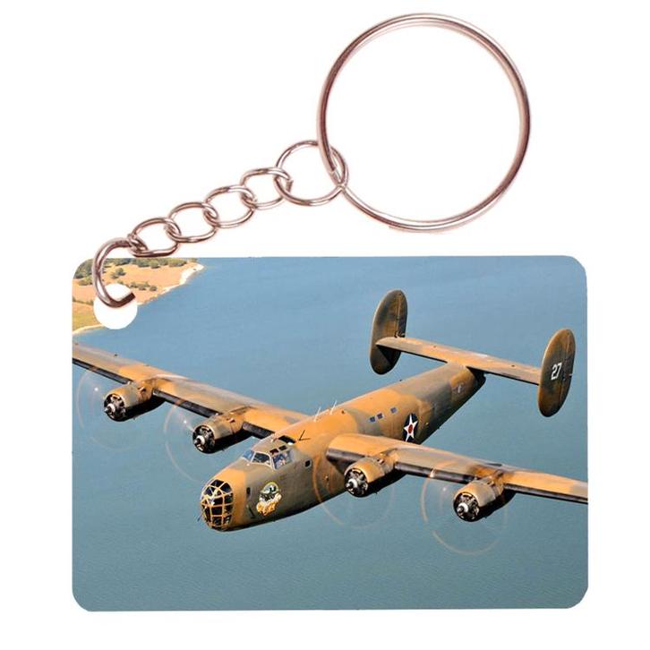 Sleutelhanger 6x4cm - B-24 Liberator - Bomber - US Airforce, Verzamelen, Sleutelhangers, Nieuw, Ophalen of Verzenden