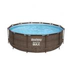 Zwembad | Bestway | Frame (Ø 366 x 76 cm, Rotan), Tuin en Terras, Zwembad-toebehoren, Verzenden, Nieuw