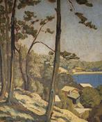 P. Bourrieu (1896-1975) - Paysage maritime, Antiek en Kunst, Kunst | Schilderijen | Klassiek