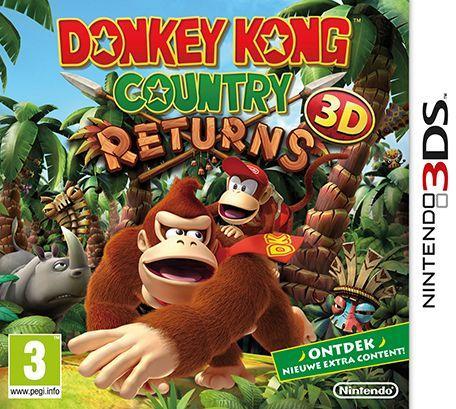 Donkey Kong Country Returns 3D-Standaard (3DS) Gebruikt, Spelcomputers en Games, Games | Nintendo 2DS en 3DS, Zo goed als nieuw