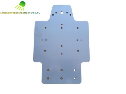 RVS kleine vierkante kentekenplaathouder MET kentekenlicht p, Auto diversen, Kentekenplaathouders, Verzenden