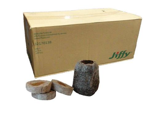 Jiffy plug geperst 41 mm 1000 st. p/doos, Tuin en Terras, Kweekspullen, Nieuw, Ophalen of Verzenden