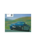2005 BMW M3 CABRIOLET INSTRUCTIEBOEKJE ENGELS, Auto diversen, Handleidingen en Instructieboekjes
