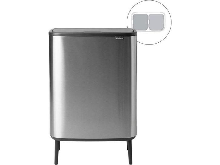 Brabantia Bo Touch Bin Hi - Prullenbak - 2 x 30 liter -, Huis en Inrichting, Woonaccessoires | Prullenbakken, Zo goed als nieuw