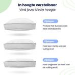 2dekans | Soulsnooze Luxe Hoofdkussen - Set van 2 stuks -, Ophalen of Verzenden, Zo goed als nieuw, Wit