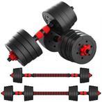 Hoogwaardige dumbbellset - 30 kg - Zwarte composiet schij..., Ophalen of Verzenden, Nieuw