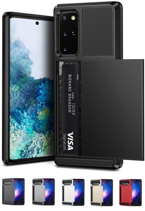 Galaxy S20 Plus Slide Armor Hoesje Met Pashouder, Telecommunicatie, Mobiele telefoons | Hoesjes en Frontjes | Samsung, Nieuw, Ophalen of Verzenden