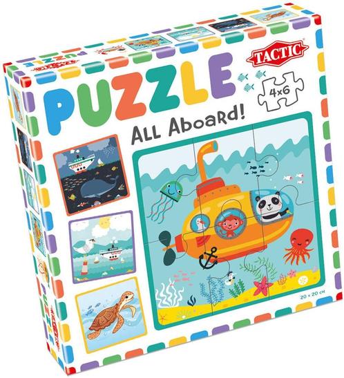 My First Puzzle - All Aboard! (4x6 stukjes) | Tactic -, Kinderen en Baby's, Speelgoed | Kinderpuzzels, Nieuw, Verzenden