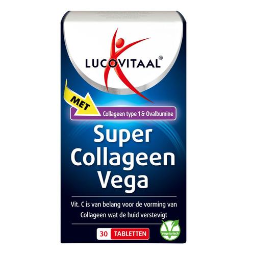 2+2 gratis: Lucovitaal Collageen Vega Super 30 tabletten, Diversen, Levensmiddelen, Verzenden