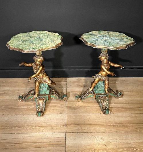 Bijzettafel - Hout, Antiek en Kunst, Curiosa en Brocante