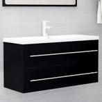 vidaXL 804719  Wastafelkast 100x38,5x48 cm bewerkt hout, Huis en Inrichting, Badkamer | Badkamermeubels, Verzenden, Nieuw, Minder dan 100 cm