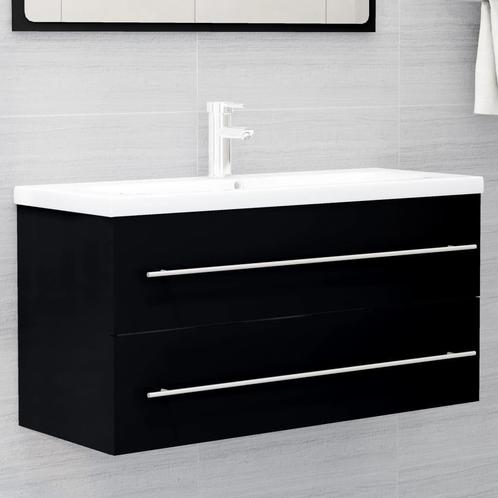vidaXL 804719  Wastafelkast 100x38,5x48 cm bewerkt hout, Huis en Inrichting, Badkamer | Badkamermeubels, Nieuw, Minder dan 100 cm
