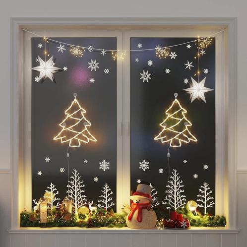 vidaXL Kerstverlichting kerstboom silhouet 2 st 50 LEDs warm, Diversen, Kerst, Nieuw, Verzenden