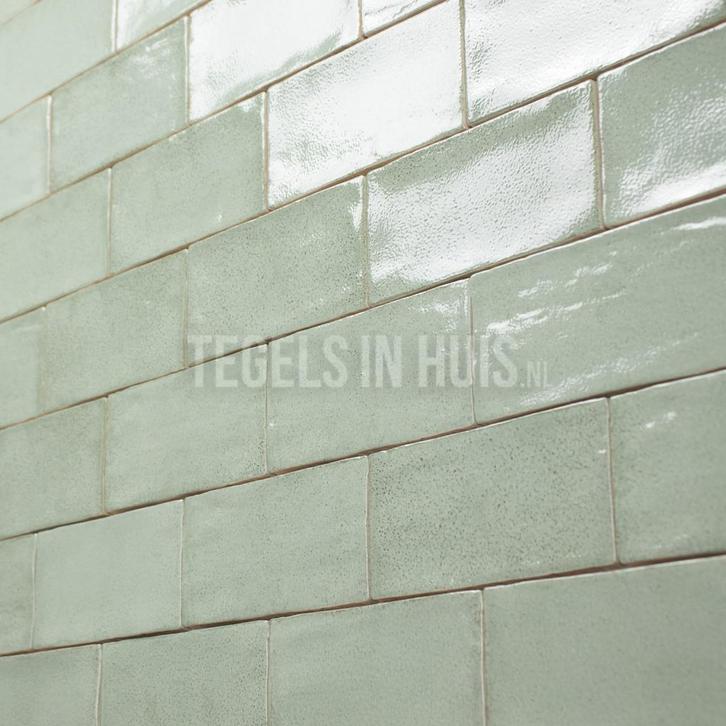 Wandtegel handvorm altea mint groen 7.5x15 wandtegel, Doe-het-zelf en Verbouw, Tegels, Wandtegels, Nieuw, 10 m² of meer, Keramiek