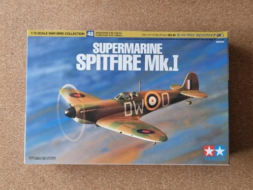Tamiya 60748 Supermarine Spitfire Mk.I 1:72, Hobby en Vrije tijd, Modelbouw | Vliegtuigen en Helikopters, Verzenden