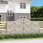 vidaXL Schanskorven 3 st gewelfd 300x50x140/160 cm ijzer, 100 cm of meer, Verzenden, Nieuw, Metaal
