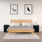 vidaXL Nachtkastjes 2 st 50x35x61,5 cm massief grenenhout, Minder dan 45 cm, Verzenden, Nieuw, 55 tot 70 cm