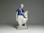 Bing & Grondahl - Beeldje - Girl with Goat #2180 -, Antiek en Kunst