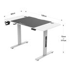 Game bureau Stryn op wielen zit sta elektrisch 120x60x72-117, Huis en Inrichting, Bureaus, Verzenden, Nieuw
