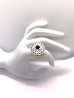 Zonder Minimumprijs - Cocktailring - 9 kt. Geel goud, Zilver, Sieraden, Tassen en Uiterlijk, Antieke sieraden