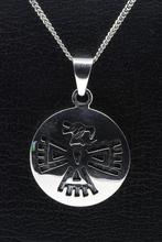 Zilveren Indiaan Adelaar rond hopi style ketting hanger, Sieraden, Tassen en Uiterlijk, Verzenden, Nieuw