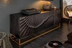 Massief dressoir SCORPION 177 cm zwart mangohout met, Huis en Inrichting, Ophalen of Verzenden, Nieuw