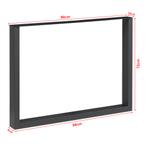 Stalen onderstel Makers set van 2 tafelpoot 72x90 cm zwart [, Verzenden, Nieuw