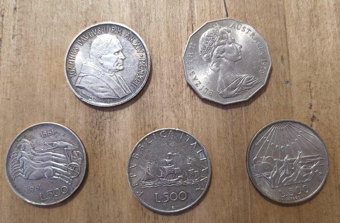 Duitsland, Italië. Lotto misto di 10 monete 1961-1979-1989, Postzegels en Munten, Munten | Europa | Niet-Euromunten