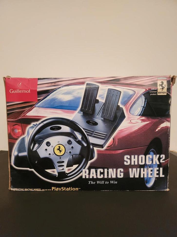 Guillemot Shock 2 Racing Wheel Boxed Playstation 2, Spelcomputers en Games, Spelcomputers | Sony PlayStation Consoles | Accessoires