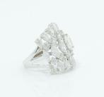 Statement ring - 14 karaat Witgoud - 4.00ct. tw. Diamant