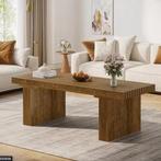 Salontafel 120 cm bruin MDF – rechthoekig en stevig frame, Huis en Inrichting, Tafels | Salontafels, Verzenden, Nieuw