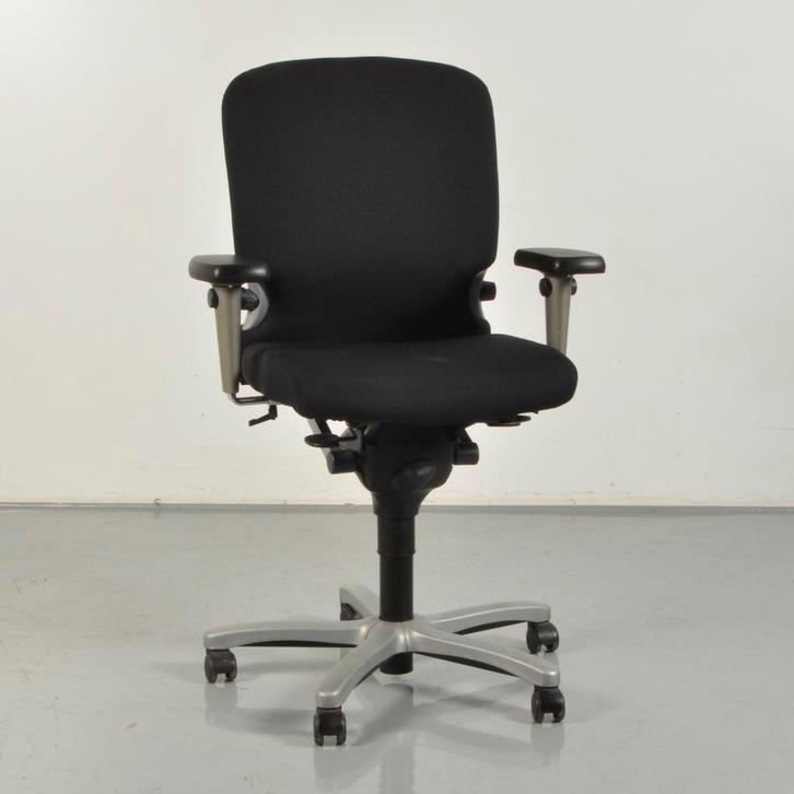 Bureaustoel Haworth Comforto 77 - Zwart - Opnieuw, Zakelijke goederen, Kantoor en Winkelinrichting | Kantoormeubilair en Inrichting