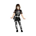 Skelet juwelen meisjes kostuum - Halloween kleding overig, Ophalen of Verzenden, Nieuw