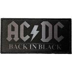 AC/DC - Back in Black - Patch officiële merchandise, Verzamelen, Nieuw, Ophalen of Verzenden, Kleding
