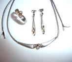 3-delige sieradenset - 14 karaat Geel goud, Witgoud -, Sieraden, Tassen en Uiterlijk, Antieke sieraden