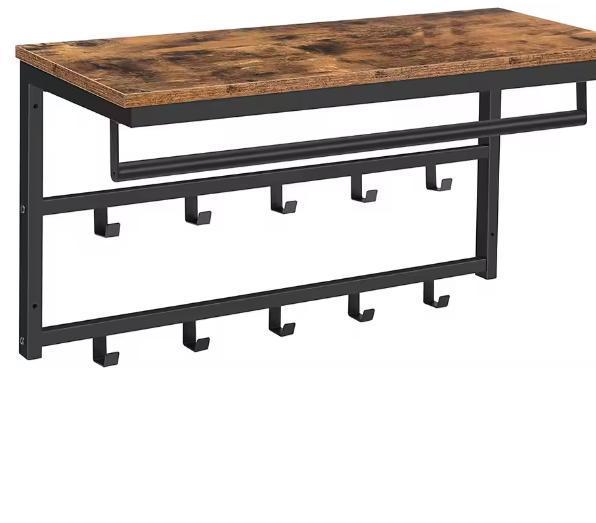 Wandkapstok met Plank en 10 Haken, Kleding | Dames, Kledingrekken, Nieuw, Verzenden