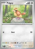 Pidgey 162/197 reverse holo Obsidian flames, Hobby en Vrije tijd, Verzamelkaartspellen | Pokémon, Ophalen of Verzenden, Nieuw