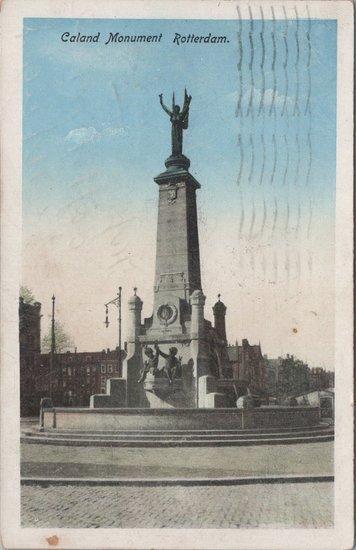 ROTTERDAM - Caland Monument, Verzamelen, Ansichtkaarten | Nederland, Verzenden