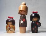 3/Vintage houten Kokeshi-poppen - Hout - Japan - 20e eeuw, Antiek en Kunst