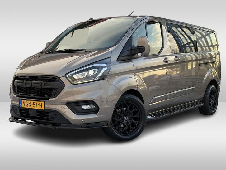 Ford Transit Custom 300 2.0 TDCI L2H1 Raptor DC | ZB Edition, Auto's, Bestelauto's, Dealer onderhouden, Lease, Zwart, Automaat
