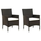 Zwarte Poly Rattan Stoelen | OP = OP | Tuinmeubel Deal, Ophalen of Verzenden, Nieuw, Rotan