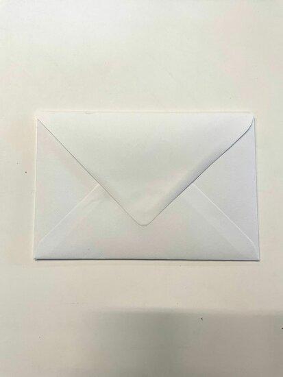 Envelop 12 x 18 cm structuur Wit, Hobby en Vrije tijd, Kaarten | Zelf maken, Verzenden