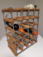 In de stijl van Richard Nissen - Wijnrek - Hout en Metaal, Antiek en Kunst, Curiosa en Brocante