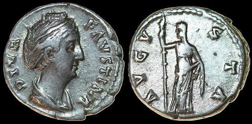 Diva Faustina Senior died Ad 140/1 Ar Denarius 18mm, 3 52..., Postzegels en Munten, Munten | Europa | Niet-Euromunten, Verzenden