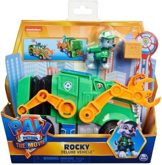 PAW PATROL THE MOVIE DELUXE VEHICLE ROCKY, Kinderen en Baby's, Speelgoed | Overig, Verzenden